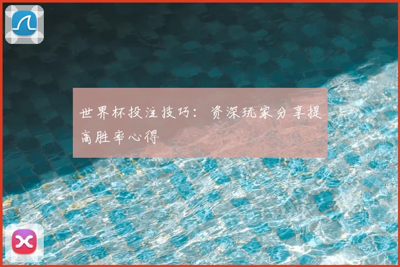 世界杯投注技巧:资深玩家分享提高胜率心得