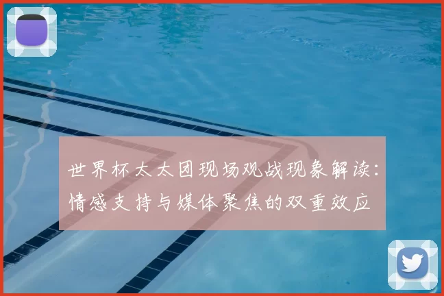 世界杯太太团现场观战现象解读：情感支持与媒体聚焦的双重效应